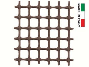 RETE IN PLASTICA QUADRA MARRONE MM.10X10- - maglia mm.10x10, altezza cm.100 - 1 rotolo T-REX