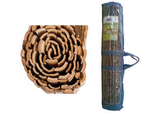 ARELLA IN BAMBU' MEZZA CANNA  filo metallo passante mt.1x3    VETTE