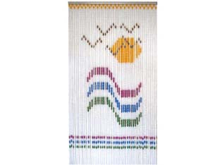 TENDA ANTI MOSCHE A PIASTRINA ESTATE  44 strisce per 63 piastrine  cm.120x230h.    VETTE