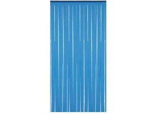 TENDA ANTI MOSCHE IN PLASTICA  A STRISCE AZZURRA  cm.120x230h.    VETTE