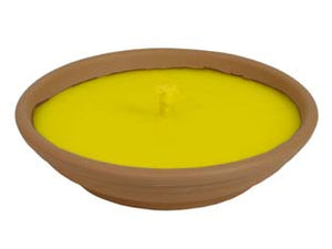 CITRONELLA GRANDE IN CIOTOLA DI TERRACOTTA- - ø cm.16,5x2,5h. - 25 pezzi LAPILLO