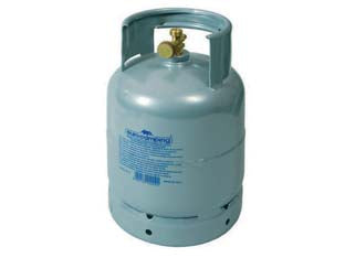 BOMBOLA PER GAS GPL RICARICABILE  Kg.3  capienza lt.7,2  ø cm.21x33h.