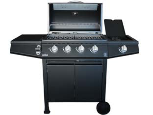 BARBECUE A GAS GPL 4 BRUCIATORI + 1 FORNELLO  cm.126x52x103h.    LAPILLO