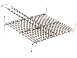 GRIGLIA DOPPIA A BARRE VERTICALI CON RINFORZO ORIZZONTALE  cm.40x48