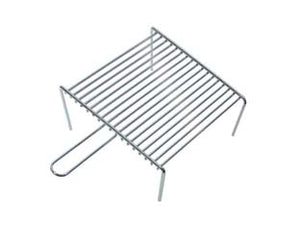 GRIGLIA PESANTE CON PIEDI 1 MANICO  cm.41x33x9h.    LAPILLO