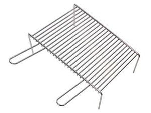 GRIGLIA PESANTE CON PIEDI 2 MANICI  cm.50x35x7h.    LAPILLO