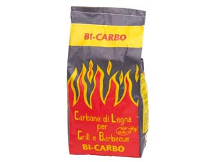 CARBONE NATURALE DI LEGNA- - Kg.5 per grill e barbecue - 4 pezzi