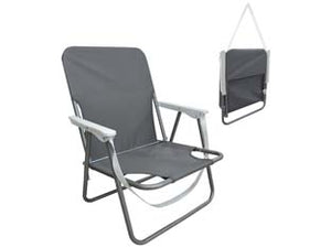 POLTRONCINA IN ACCIAIO DA SPIAGGIA  cm.53x52x66h.    VETTE