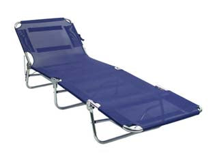 LETTINO IN ALLUMINIO PIEGHEVOLE CON TESSUTO TEXILENE  cm.58x174/192x63h.    VETTE