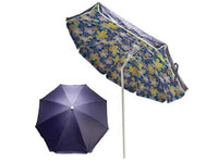 OMBRELLONE DA SPIAGGIA IN POLIESTERE DOPPIO BLU CM.200  ø cm.200    VETTE