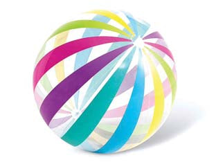 PALLONE GONFIABILE JUMBO MULTICOLORE +3 ANNI  ø cm.107  peso kg.0,49 (59065)    INTEX
