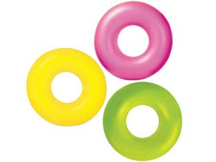 SALVAGENTE GONFIABILE NEON  +9 ANNI  ø cm.91  peso kg.0,35 (59262)    INTEX