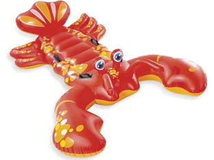 ARAGOSTA GONFIABILE CAVALCABILE  +3 ANNI  cm.213x137  peso kg.2,10 (57533)    INTEX