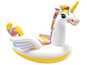 ISOLA GRANDE GONFIABILE UNICORNO  cm.251x163x145  peso kg.5,10 (57291)    INTEX