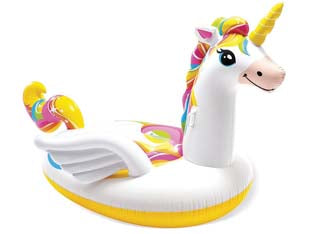 ISOLA GRANDE GONFIABILE UNICORNO  cm.251x163x145  peso kg.5,10 (57291)    INTEX