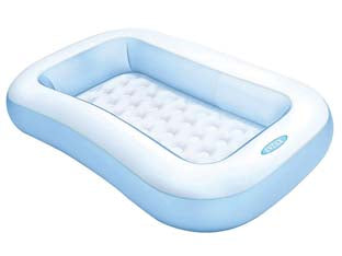 PISCINA GONFIABILE RETTANGOLARE  +2 ANNI  cm.166x100x28h.  peso kg.1,80 (57403)    INTEX