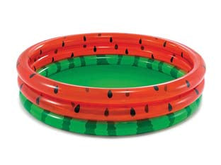 PISCINA GONFIABILE ANGURIA TRE ANELLI +2 ANNI  cm.168x38h.  peso kg.2,17 (58448)    INTEX