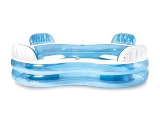 PISCINA GONFIABILE QUADRATA CENTER FAMILY +3 ANNI  cm.229x229x66  peso kg.6,65 (56475)    INTEX
