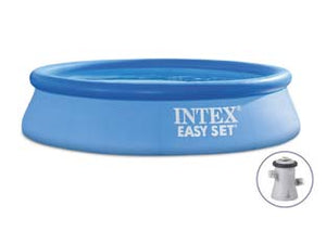 PISCINA EASY SET ROTONDA  AUTOPORTANTE C/POMPA FILTRO CM.244x61H.  capacitÃE lt.1942  peso kg.7,8 (28108)    INTEX