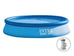 PISCINA EASY SET ROTONDA  AUTOPORTANTE C/POMPA FILTRO CM.366x76H.  capacitÃE lt.5621  peso kg.14,8 (28132)    INTEX