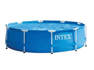 PISCINA METAL FRAME ROTONDA C/TELAIO PORTANTE S/POMPA CM.305X76H.  capacitÃE lt.4485  peso kg.17,4 (28200)    INTEX