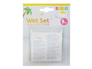 TOPPE AUTOADESIVE PER RIPARAZIONE PISCINE E GONFIABILI- - (59631) - 6 blister INTEX