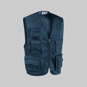 GILET MULTITASCHE BLU Tg. XL