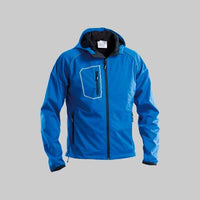 GIUBBINO SOFTSHELL CON CAPPUCCIO 'FASTEN' BLU Tg. L (52-54)