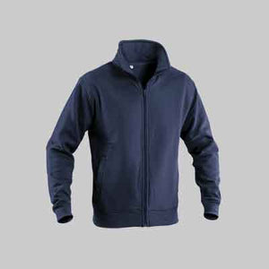 FELPA CON FULL ZIP BLU Tg. XXL (60-62)