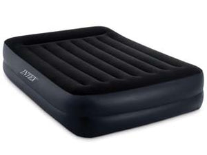 MATERASSO GONFIABILE PILLOW REST QUEEN DOPPIO CON POMPA INCORPORATA  cm. 203x152x42h.  peso kg.7,20 (64124)    INTEX