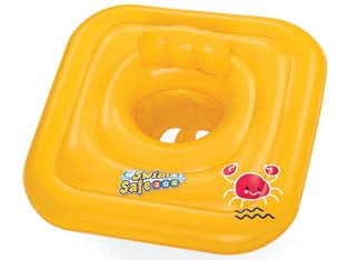 SALVAGENTE GONFIABILE MUTANDINA SWIM SAFE  12 ANNI  cm.76x76  peso gr.725 (art.32050)    BESTWAY