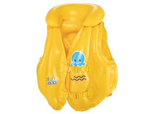 GIUBBETTO SALVAGENTE GONFIABILE SWIM SAFE ABC STEP B 36 ANNI  cm.51x46  (art.32034)    BESTWAY