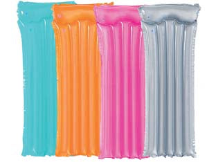 MATERASSINO GONFIABILE COMFORT TRASPARENTE  cm.183x76  peso Kg.0,770 (art.44013)    BESTWAY