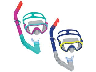 MASCHERA MARE E BOCCAGLIO DA SNORKELING PER RAGAZZI +7 ANNI  (art.24025)    BESTWAY