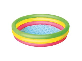 PISCINA GONFIABILE SUMMER 3 ANELLI COLOR MEDIA +2 ANNI  ø cm.102x25h.  lt 62  Kg.0,980 (art.51104)    BESTWAY