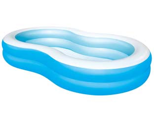 PISCINA GONFIABILE BIG LAGOON FAMILY +3 ANNI  cm.262x157x46h.  peso Kg.4,8 (art.54117B)    BESTWAY