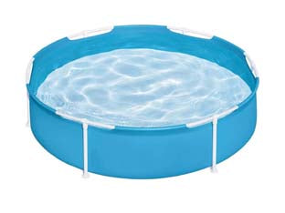 PISCINA FRAME TONDA CON TELAIO PORTANTE CM.152X38H. +2 ANNI  ÃE¸ cm.152x38h.  capacitÃE lt.580  (art.56283)    BESTWAY