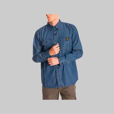 CAMICIA IN DENIM DA LAVORO 'MATT RICA LEWIS Tg. M - RICA LEWIS