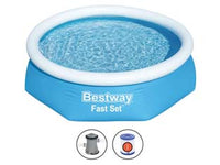 PISCINA FAST SET AUTOPORTANTE TONDA CM.244X61H.  kg.9,38  lt.1880  filtro cartuccia (art.57450)    BESTWAY