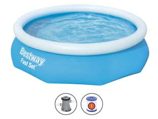 PISCINA FAST SET AUTOPORTANTE TONDA CM.305X76H.  kg.10,0  lt.3.800 filtro cartuccia (art.57270)    BESTWAY