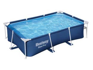 PISCINA STEEL PRO RETTANGOLARE TELAIO PORTANTE CM.259X170X61H.S/FILTRO  kg.13,5  lt.2.300 (art.56403)    BESTWAY