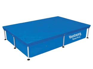 TELO DI COPERTURA PER PISCINE RETTANGOLARI FRAME  per piscine cm.300x201 (art.58106)    BESTWAY