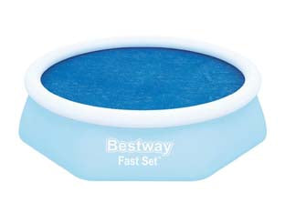 TELO TERMICO DI COPERTURA PER PISCINE TONDE FAST SET  ø cm.210 per piscine ø cm.244 (art.58060)    BESTWAY