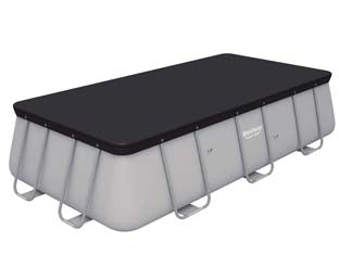 TELO DI COPERTURA PER PISCINE RETTANGOLARI POWER STEEL FRAME   cm.404/412x201 (art.58232)    BESTWAY