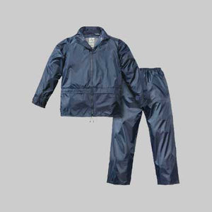 COMPLETO GIACCA E PANTALONE IMPERMEABILE 200 GR Tg. XL - colore blu