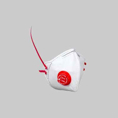 MASCHERINA DI PROTEZIONE FFP2 PIEGHEVOLE CON VALVOLA