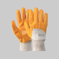 GUANTO COTONE/IMPREGNATO NBR GIALLO Tg. 10 - 12 paia