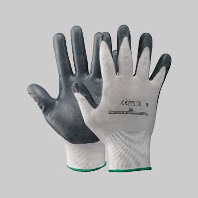 GUANTO NYLON/NITRILE SCHIUMATO Tg. 9 - 12 paia