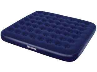 MATERASSO GONFIABILE FLOCCATO DUE PIAZZE E MEZZO  cm.203x183x22h.  peso Kg.4,750 (art.67004)    BESTWAY