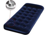 MATERASSO GONFIABILE FLOCCATO SINGOLO E POMPA INCORPORATA  cm.185x76x28h.  (art.67223)    BESTWAY